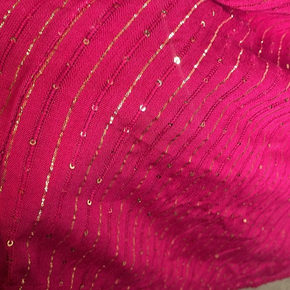 Sundress | Women’s Pink Gold Metallic Details Yolanda Maxi Dress Size Small - Picture 9 of 9